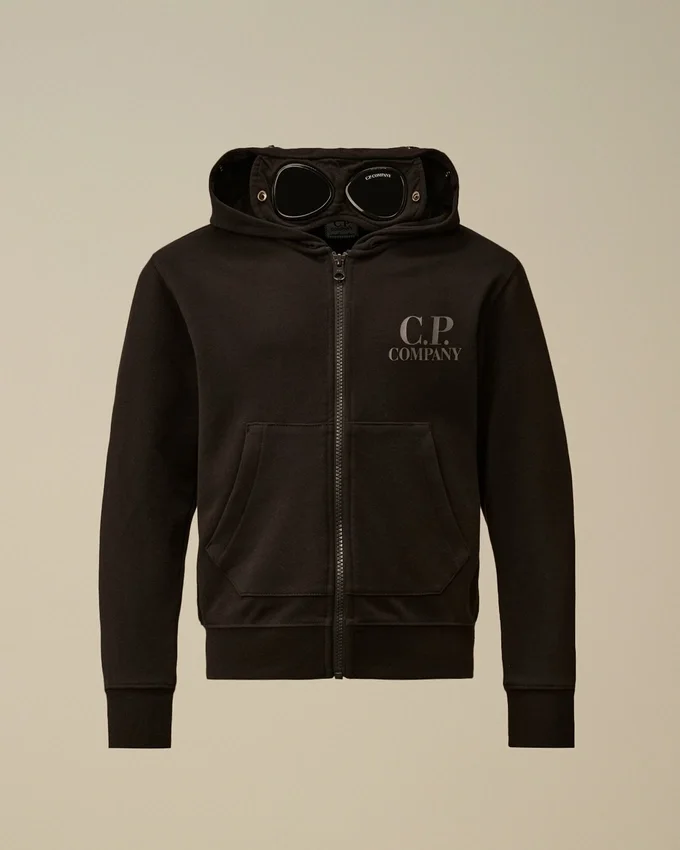 U16 Diagonal Fleece Fermuarlı Goggle Sweatshirt