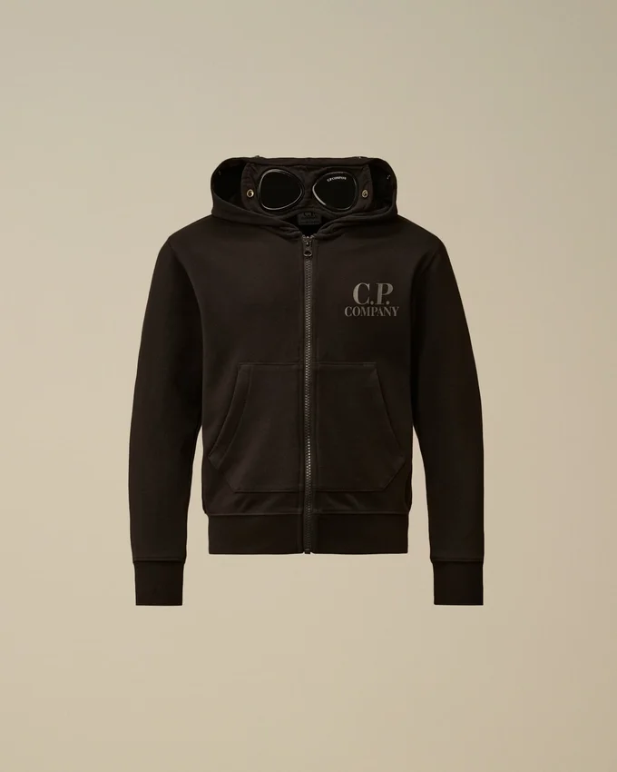 U16 Diagonal Fleece Fermuarlı Goggle Sweatshirt
