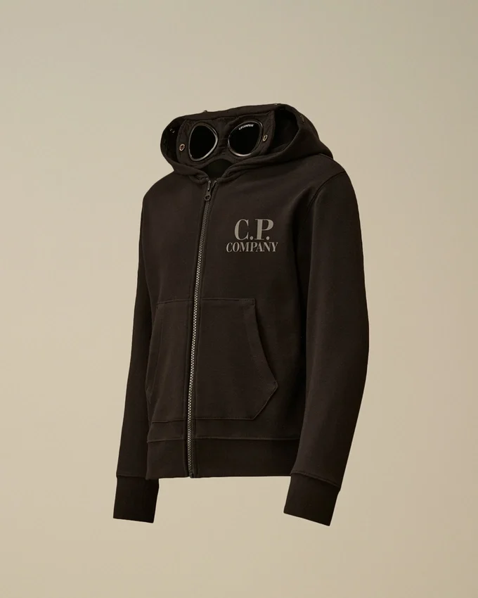 U16 Diagonal Fleece Fermuarlı Goggle Sweatshirt