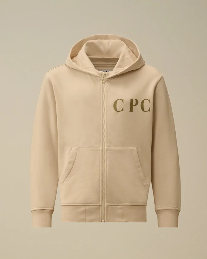 U16 Diagonal Polar Fermuarlı Kapüşonlu Sweatshirt