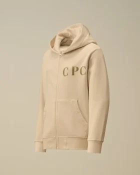 U16 Diagonal Polar Fermuarlı Kapüşonlu Sweatshirt