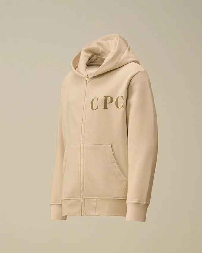 U16 Diagonal Polar Fermuarlı Kapüşonlu Sweatshirt