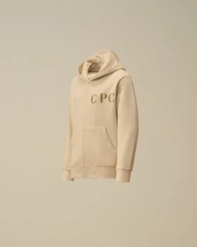 U16 Diagonal Polar Fermuarlı Kapüşonlu Sweatshirt