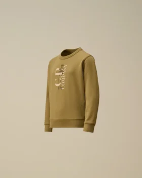 U16 Diyagonal Polar Bisiklet Yaka Sweatshirt