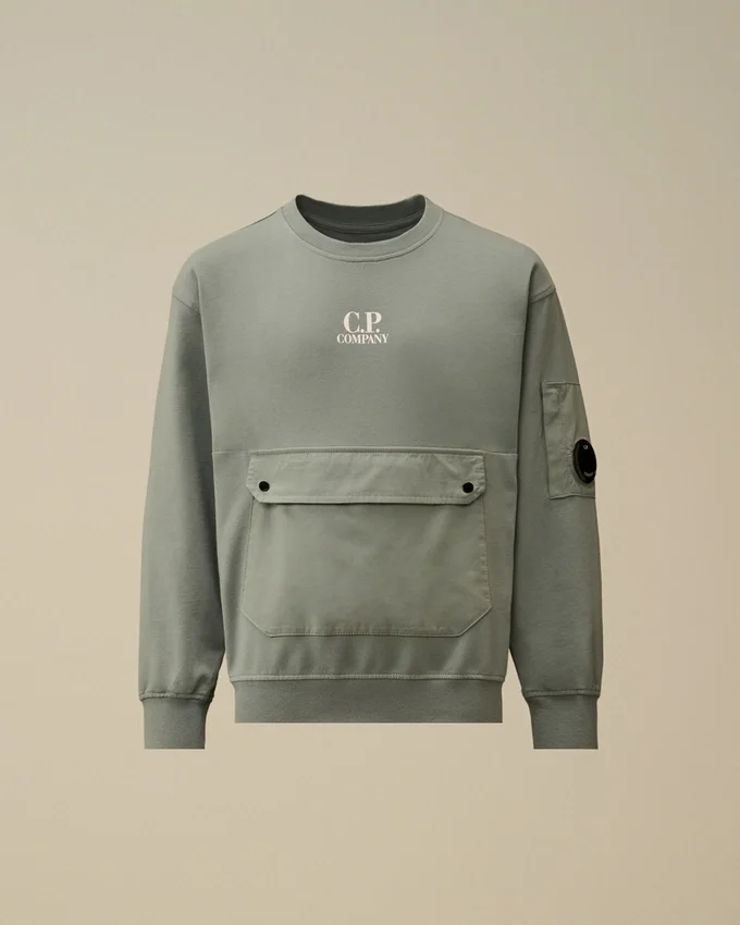 U16 Hafif Polar Karışımlı Bisiklet Yaka Lens Sweatshirt