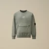U16 Hafif Polar Karışımlı Bisiklet Yaka Lens Sweatshirt