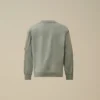 U16 Hafif Polar Karışımlı Bisiklet Yaka Lens Sweatshirt