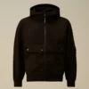 U16 Hafif Polar Karışımlı Kapüşonlu Lens Sweatshirt