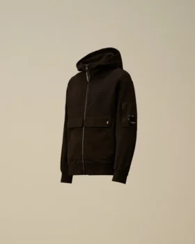 U16 Hafif Polar Karışımlı Kapüşonlu Lens Sweatshirt