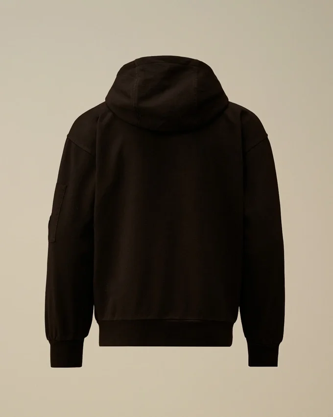 U16 Hafif Polar Karışımlı Kapüşonlu Lens Sweatshirt