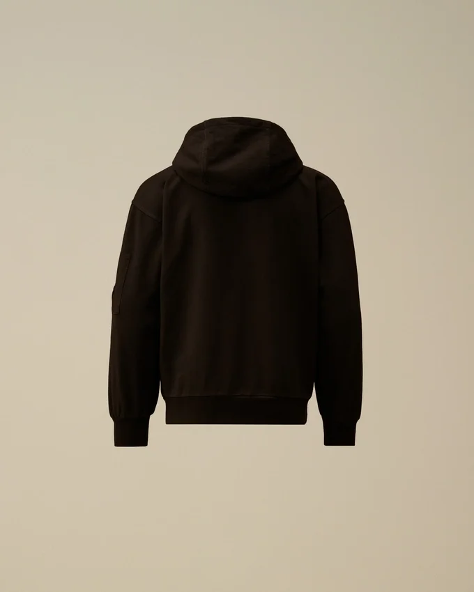 U16 Hafif Polar Karışımlı Kapüşonlu Lens Sweatshirt