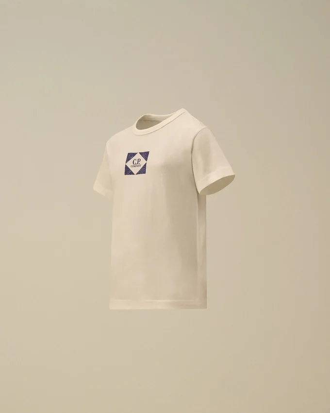 U16 Pamuklu Jersey 30/1 Kısa Kollu Grafikli Gömlek