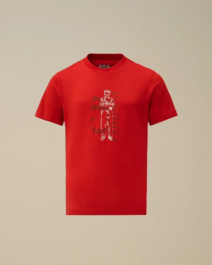 U16 Pamuklu Jersey 30/1 Kısa Kollu Logo Gömlek