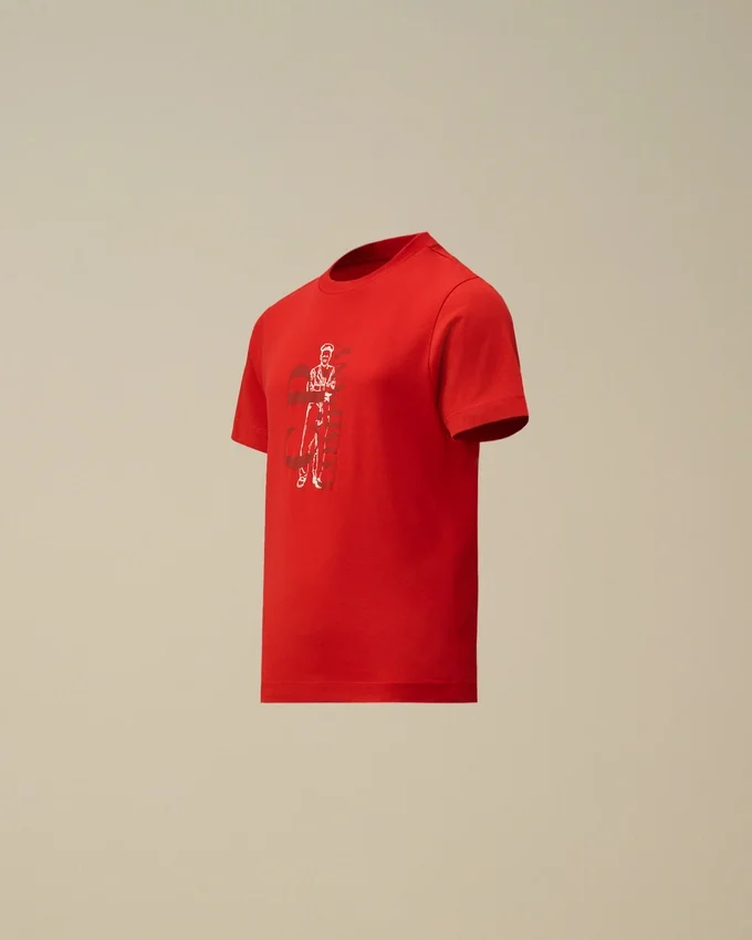 U16 Pamuklu Jersey 30/1 Kısa Kollu Logo Gömlek