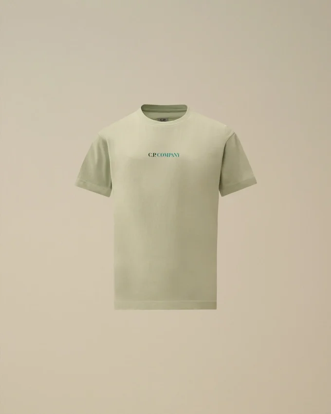 U16 Pamuklu Jersey 30/1 Kısa Kollu Maxi Logo Gömlek