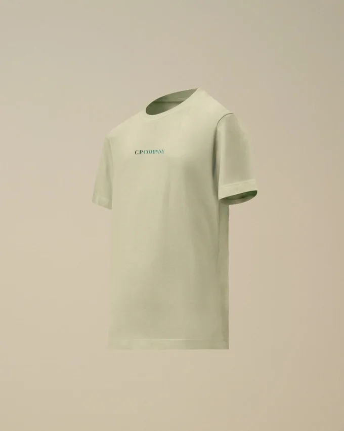 U16 Pamuklu Jersey 30/1 Kısa Kollu Maxi Logo Gömlek