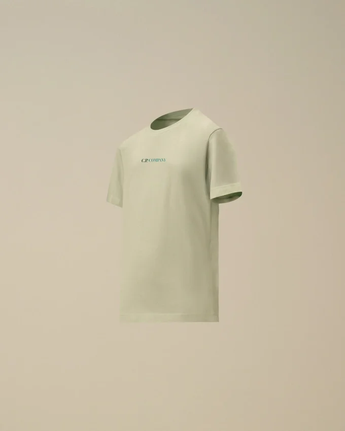 U16 Pamuklu Jersey 30/1 Kısa Kollu Maxi Logo Gömlek